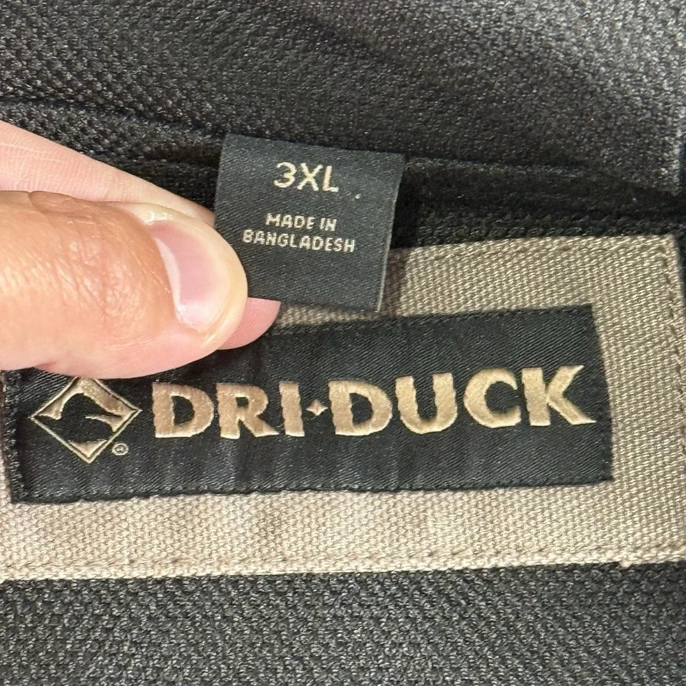 Vintage Dri Duck Crossfire Jacket Mens 3XL Canvas Heavyweight Thermal Lined Work